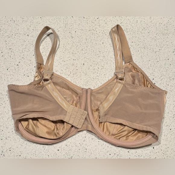 Elomi Nude Tan Full Coverage Caitlyn Embroidered Bra Size 38K - Picture 6 of 9
